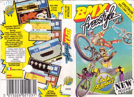 BMX Freestyle Simulator box art for ZX Spectrum